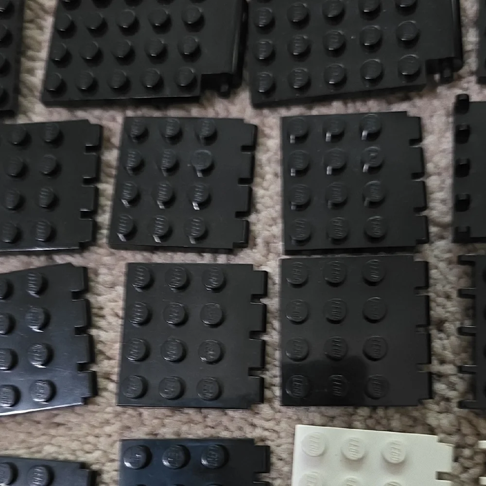 LEGO Vintage Black and White Building Blocks Set